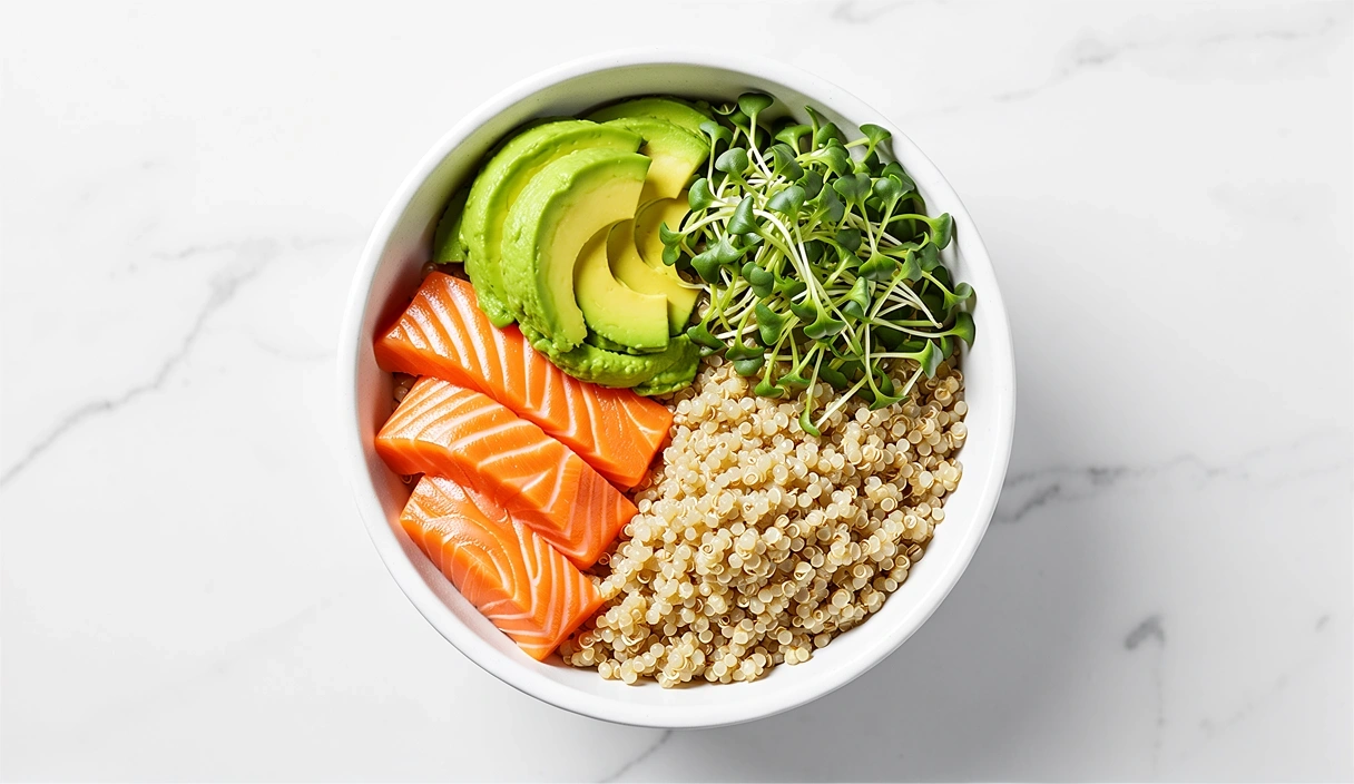 Plato equilibrado y saludable